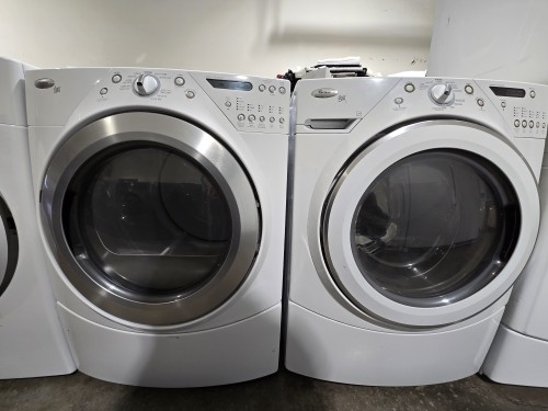 Refurbished Whirlpool Duet front loader washer and electric dryer set